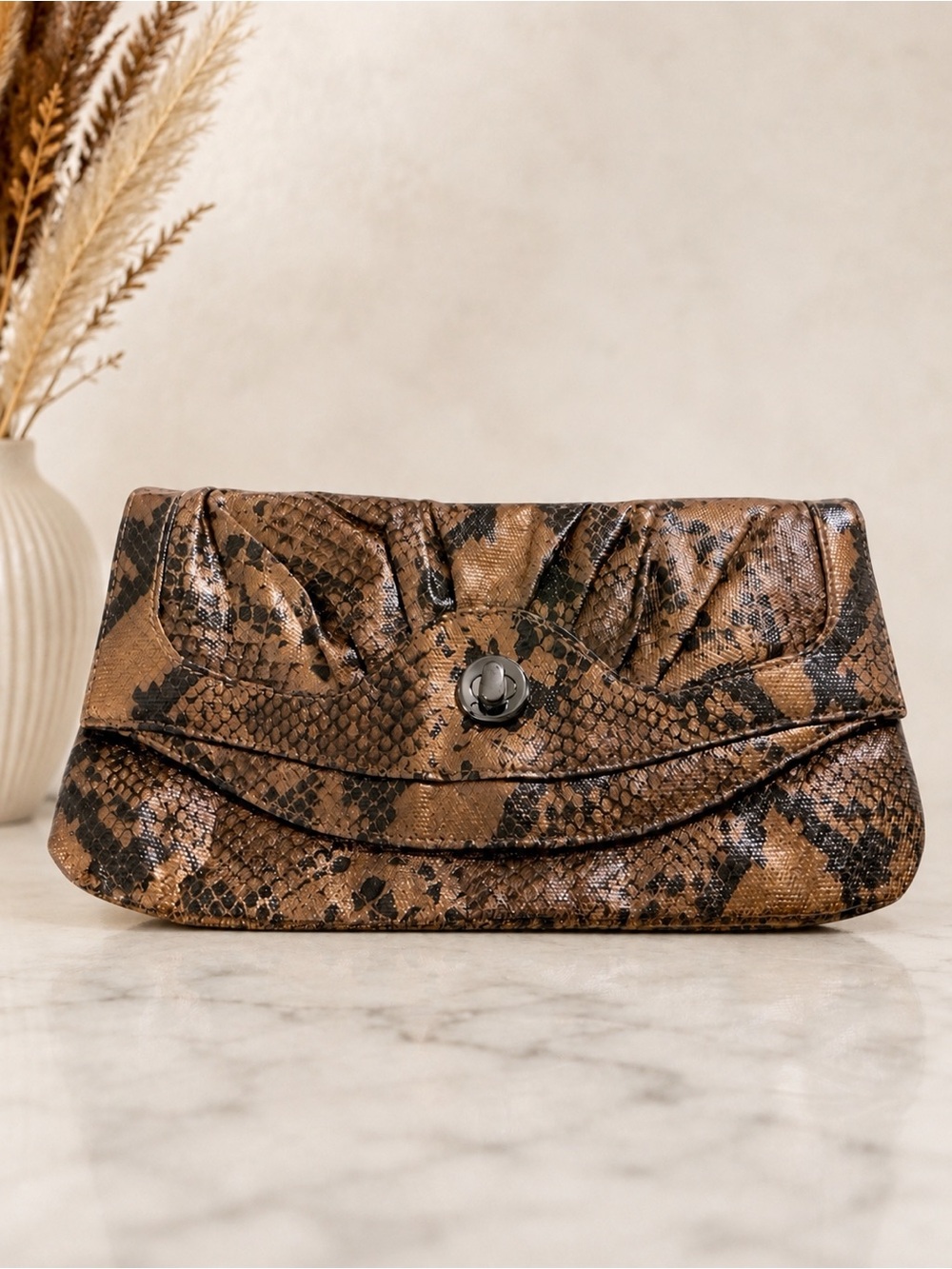 STYLE & CO. Snake print Clutch Bag